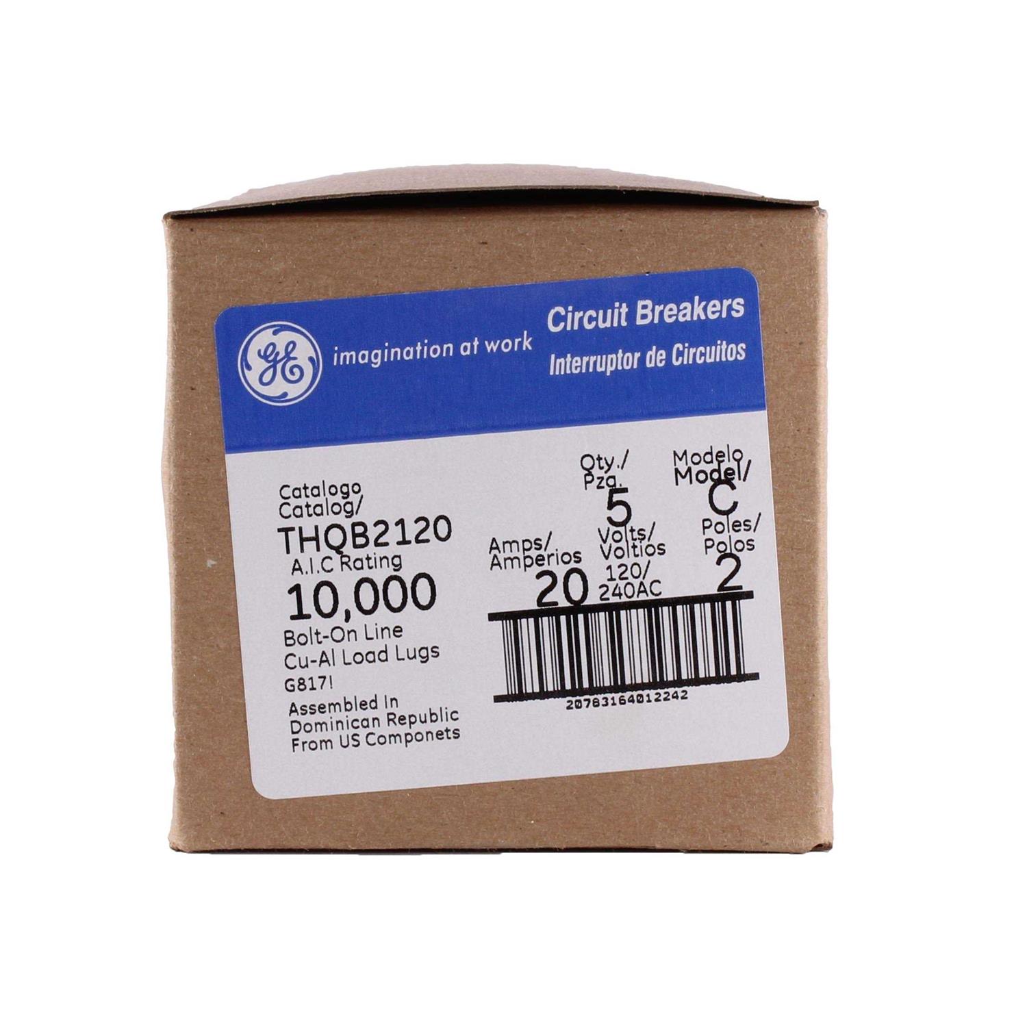 General Electric THQB2120 2 Pole Circuit Breaker