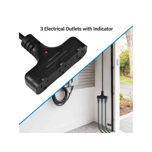 Dewenwils Metal Extension Cord Reel 30 ft Retractable Extension Cord 16AWG/3C SJTW Power Cord - Image 2