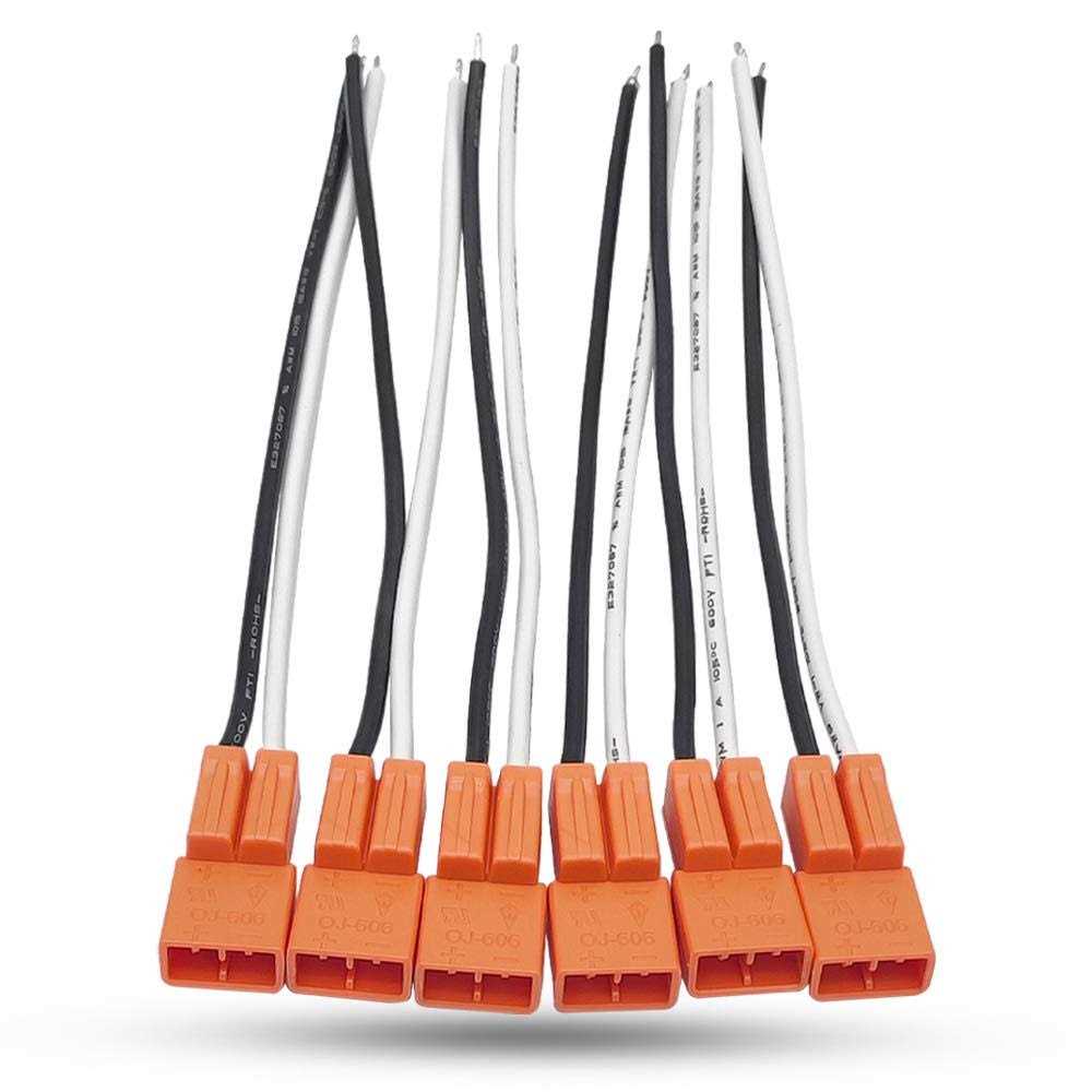 New orange heart E26 Socket Adapter Medium Base Screw in Light Bulb Socket Pigtail for Led Ceiling Lights Downlight Retrofit Power Adapter - Image 4