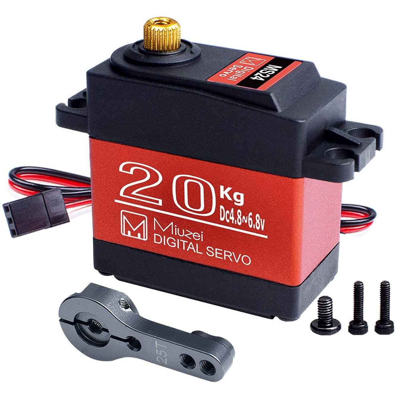 Miuzei 20kg Digital Servo Ds3218mg RC Servo Motor High Torque Servo Metal Gear Waterproof Servo for R/C Car Robot - Image 4