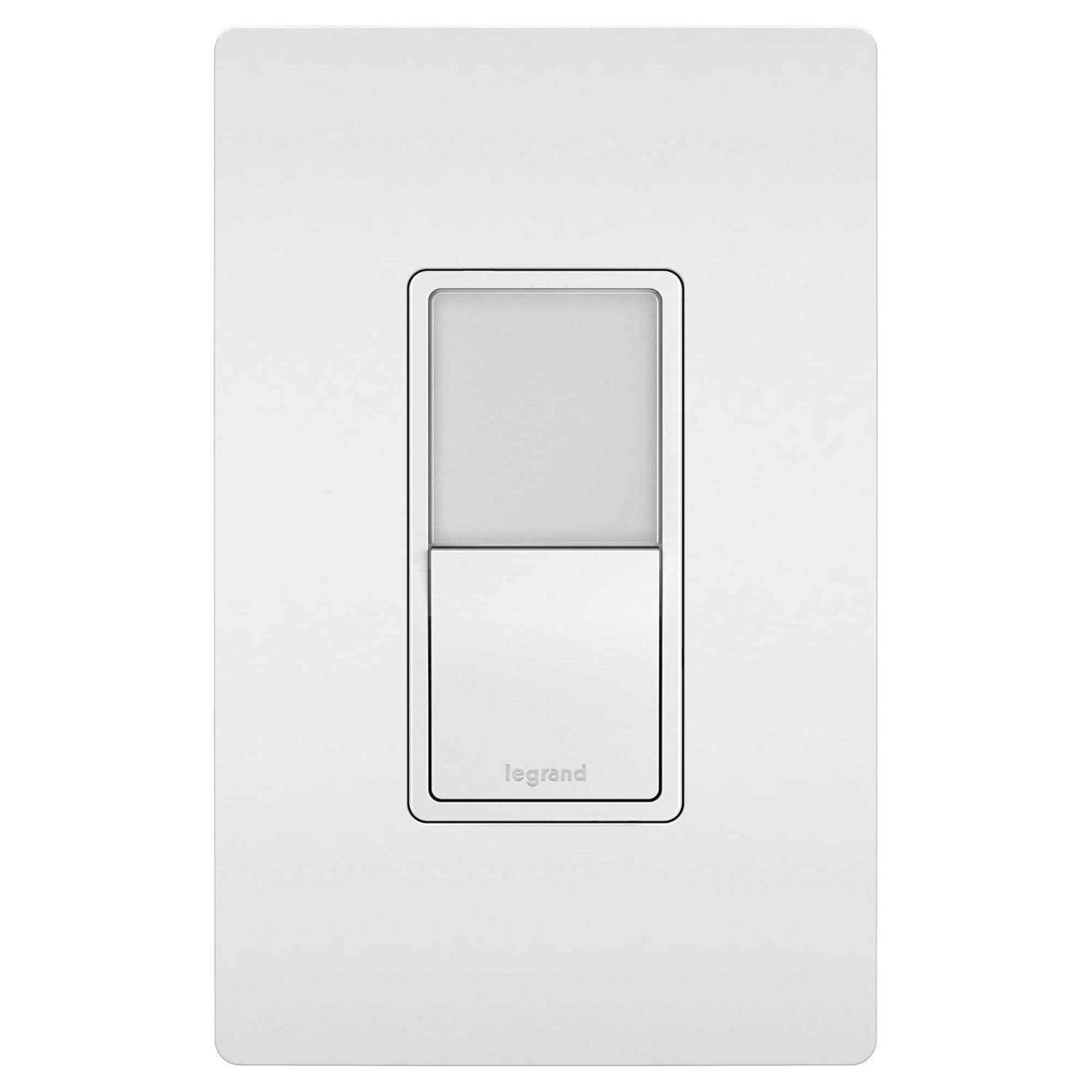 Legrand Radiant Single Pole/3-Way Switch with Night Light NTL873WCC6