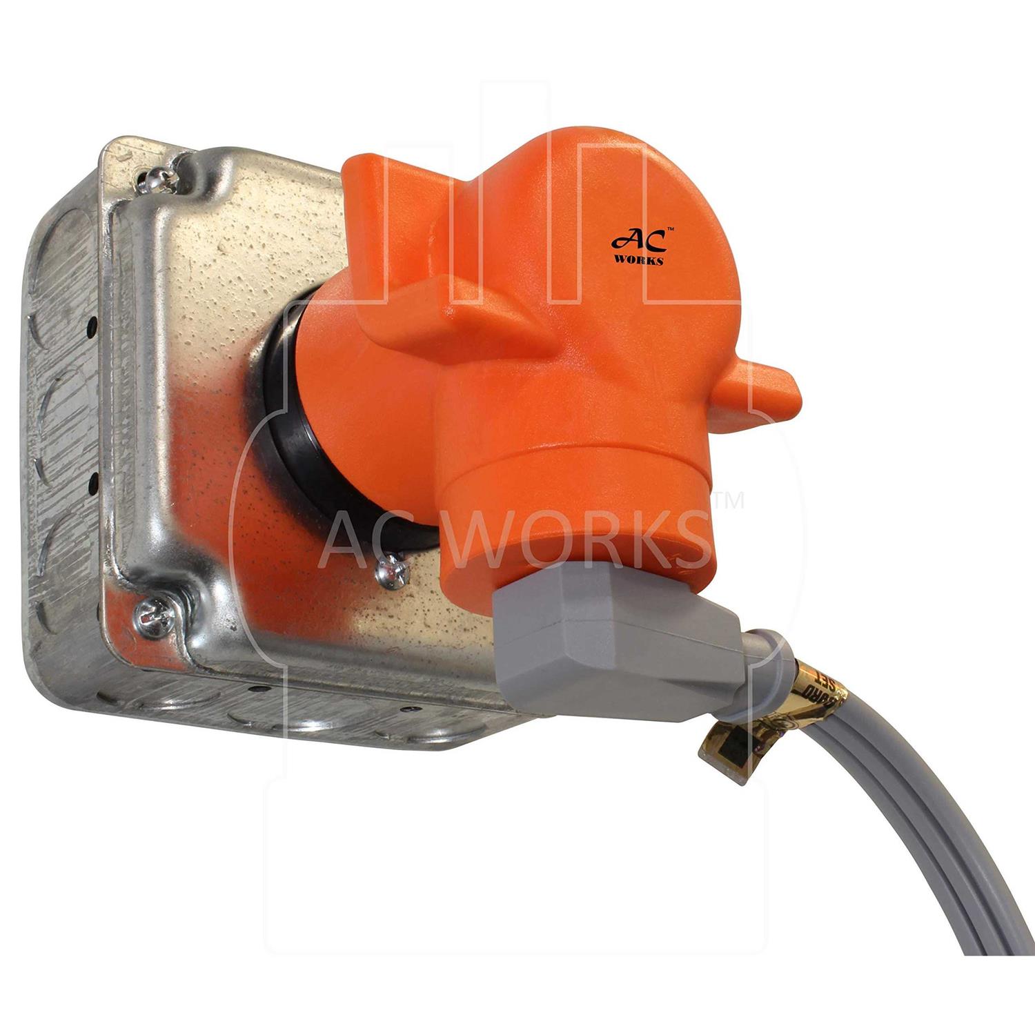 AC WORKS 30 Amp 4-Prong Dryer Wall Outlet Adapter - Image 5