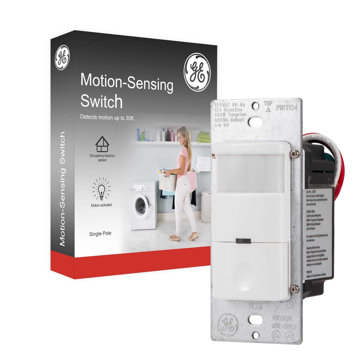 GE In-Wall Motion-Sensing Switch with Vacancy Option - Image 3