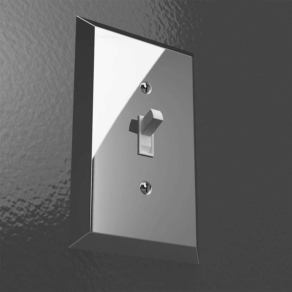 Amerelle Century Polished Chrome Steel 1-Rocker Wall Plate - Image 4