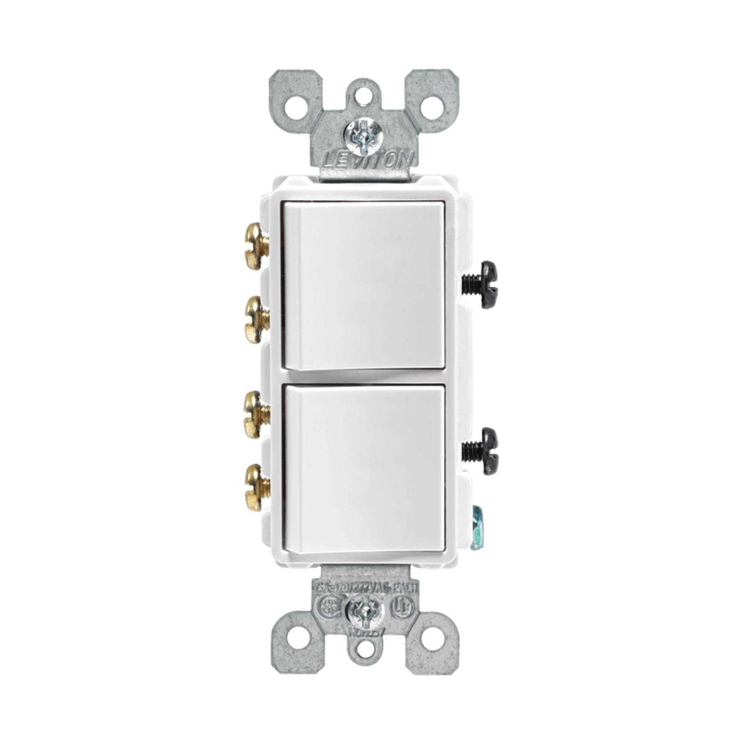 Leviton 15 amps Decora 3-Way Rocker Switch