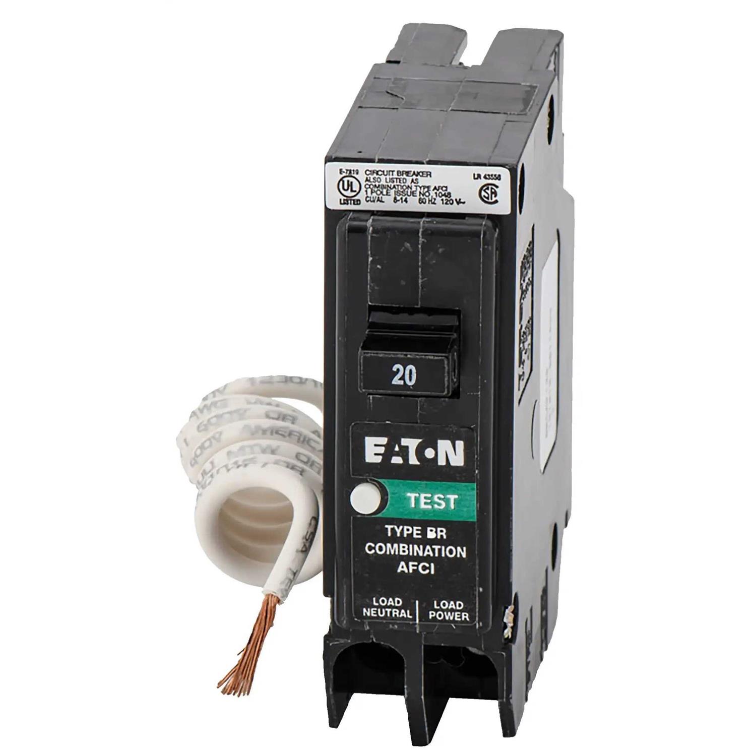 Eaton BRN120AF Single Pole Circuit Breaker
