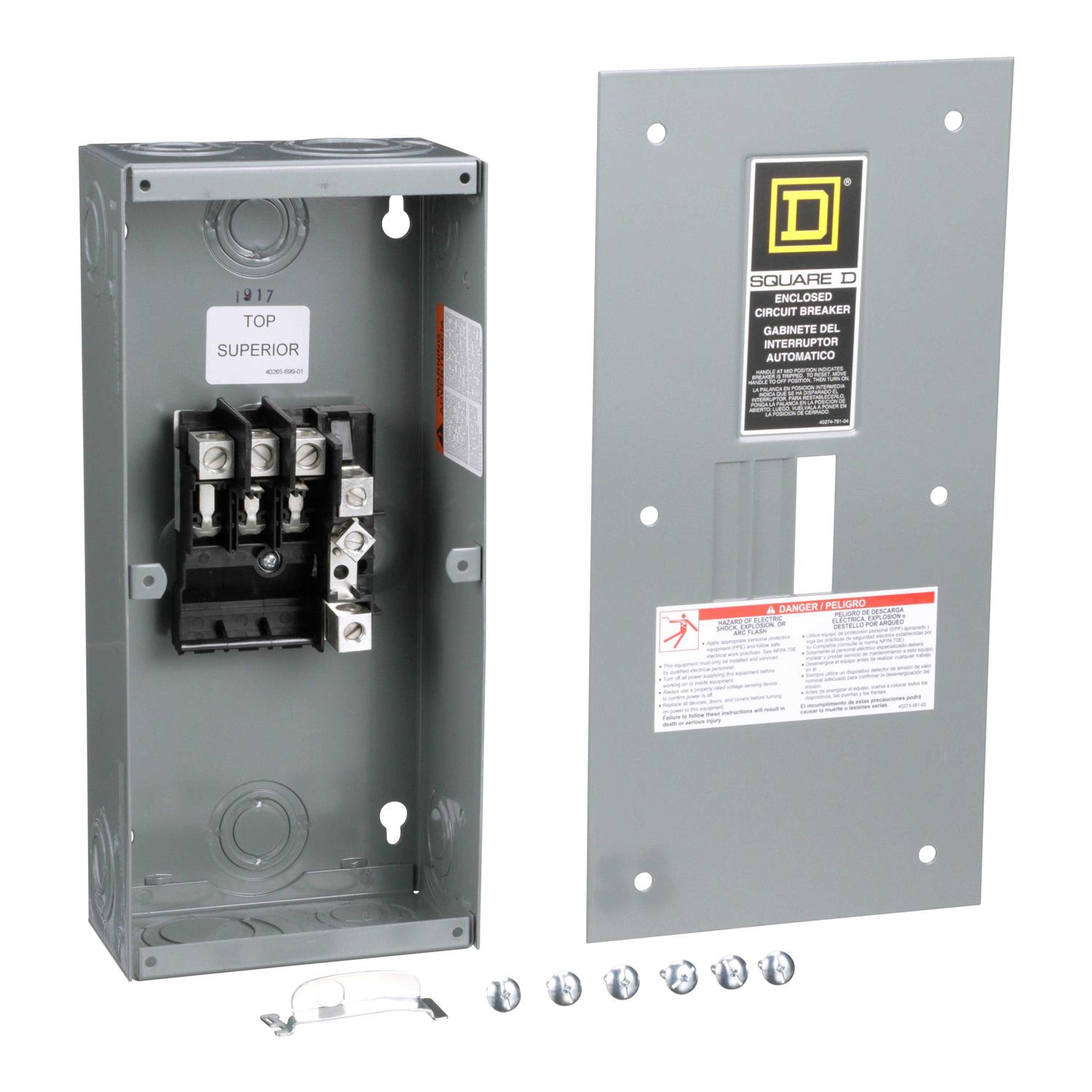 Square D QO3100BNF Enclosure Qo Circuit Breaker 240V 100A Nema 1Flush