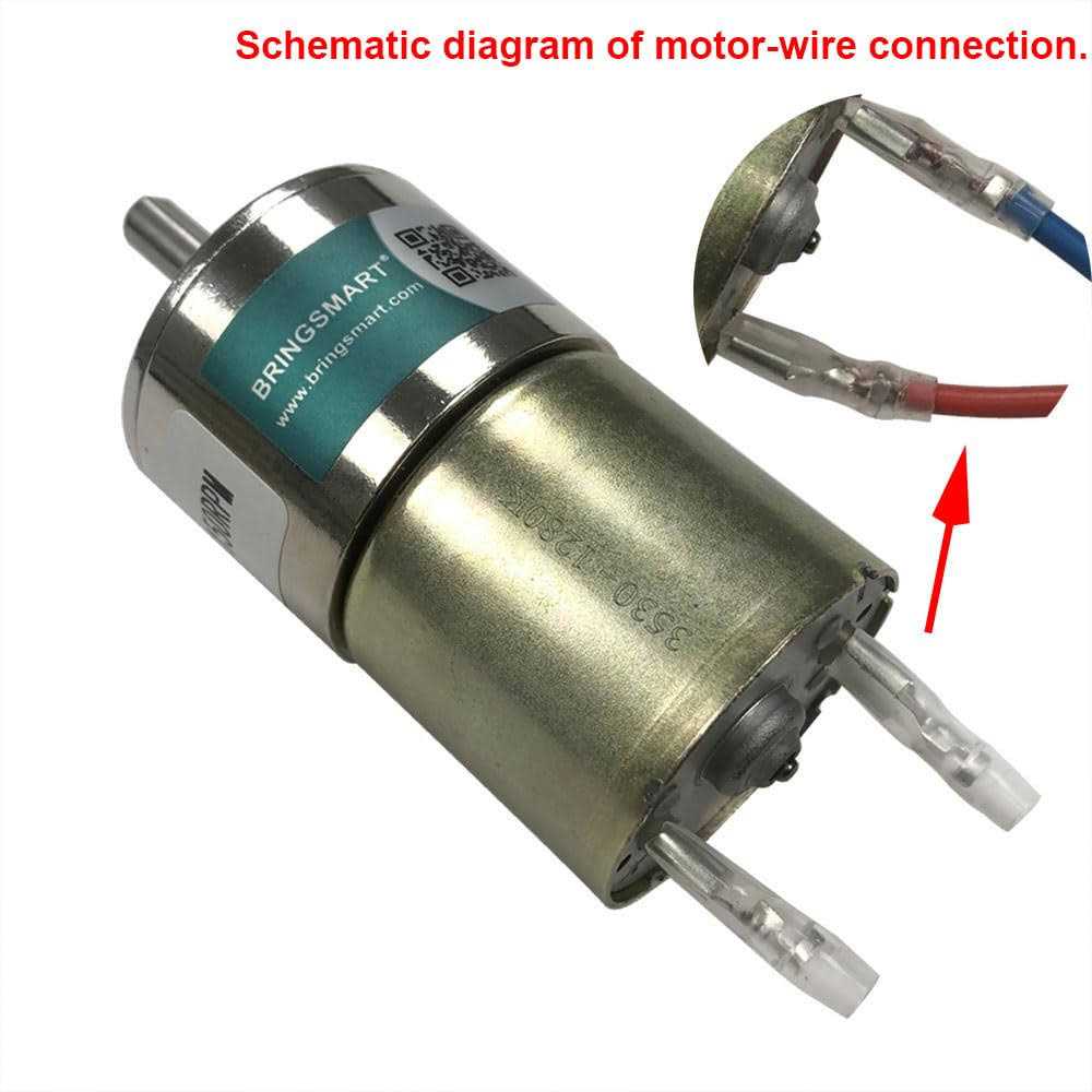 Bringsmart 37mm Diameter Gearbox with Bracket Micro DC 12V Geared Motor Centric Ouput Shaft Gear Motor Large Torque Reduction Motor - Image 4