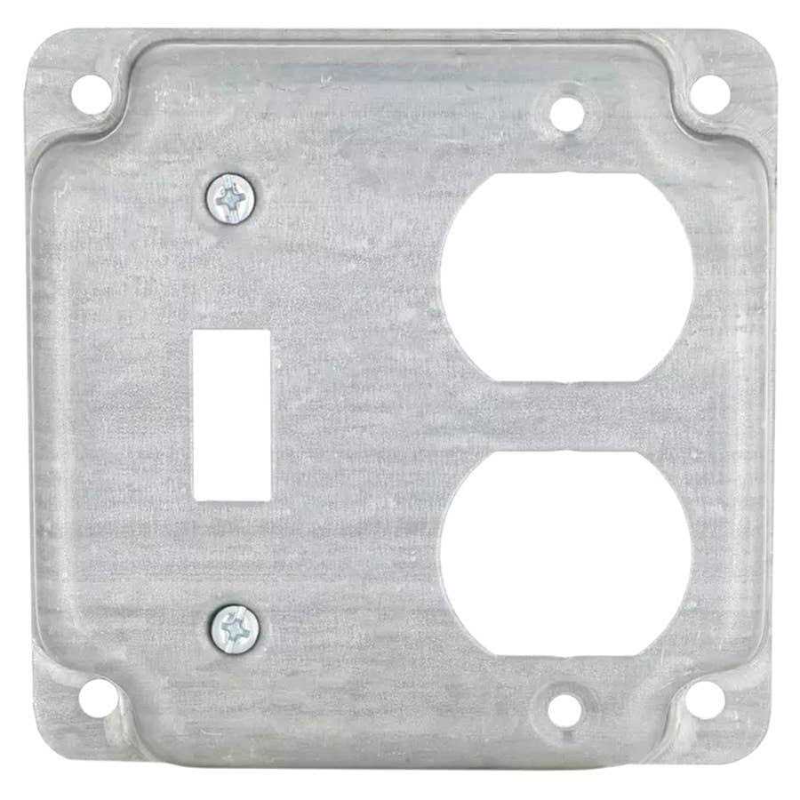 Raco 906C 4 inch Toggle/Duplex Square Box Cover - Image 2