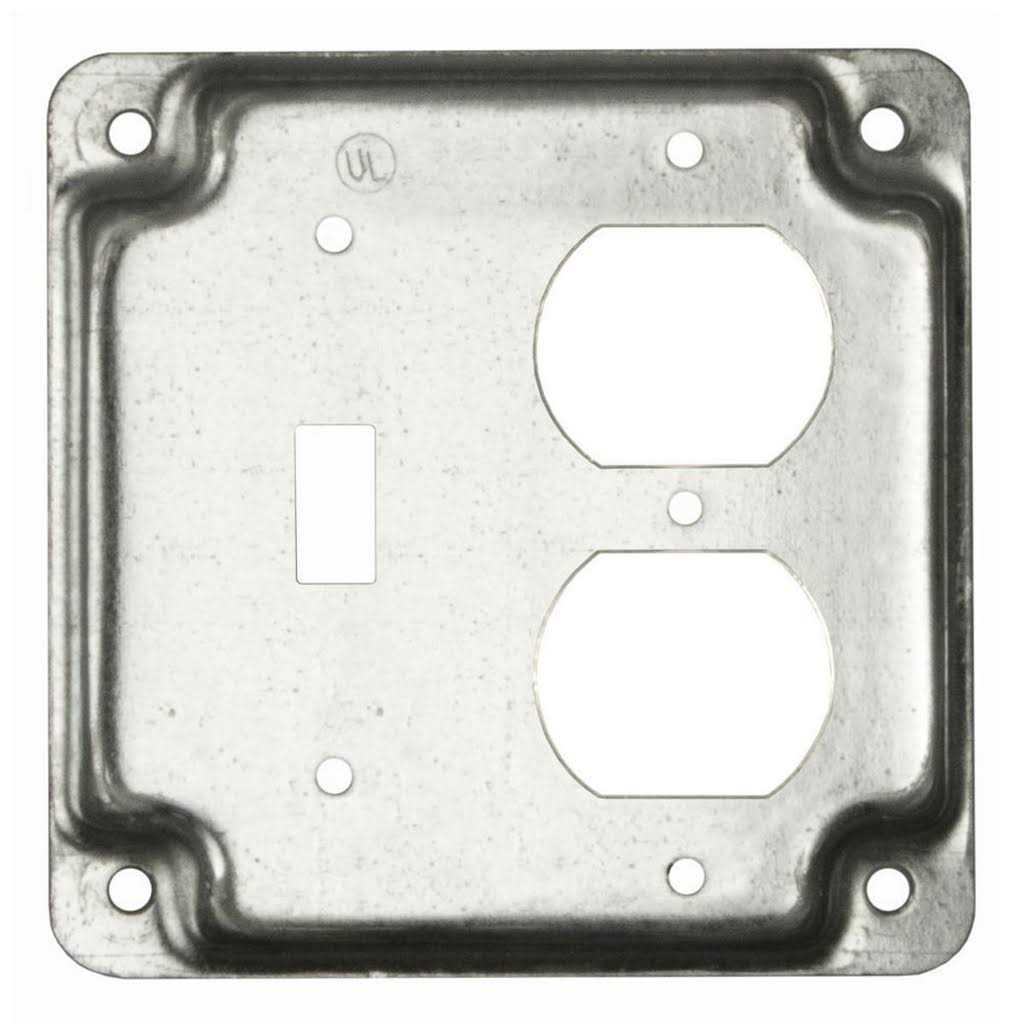 Raco 906C 4 inch Toggle/Duplex Square Box Cover - Image 4