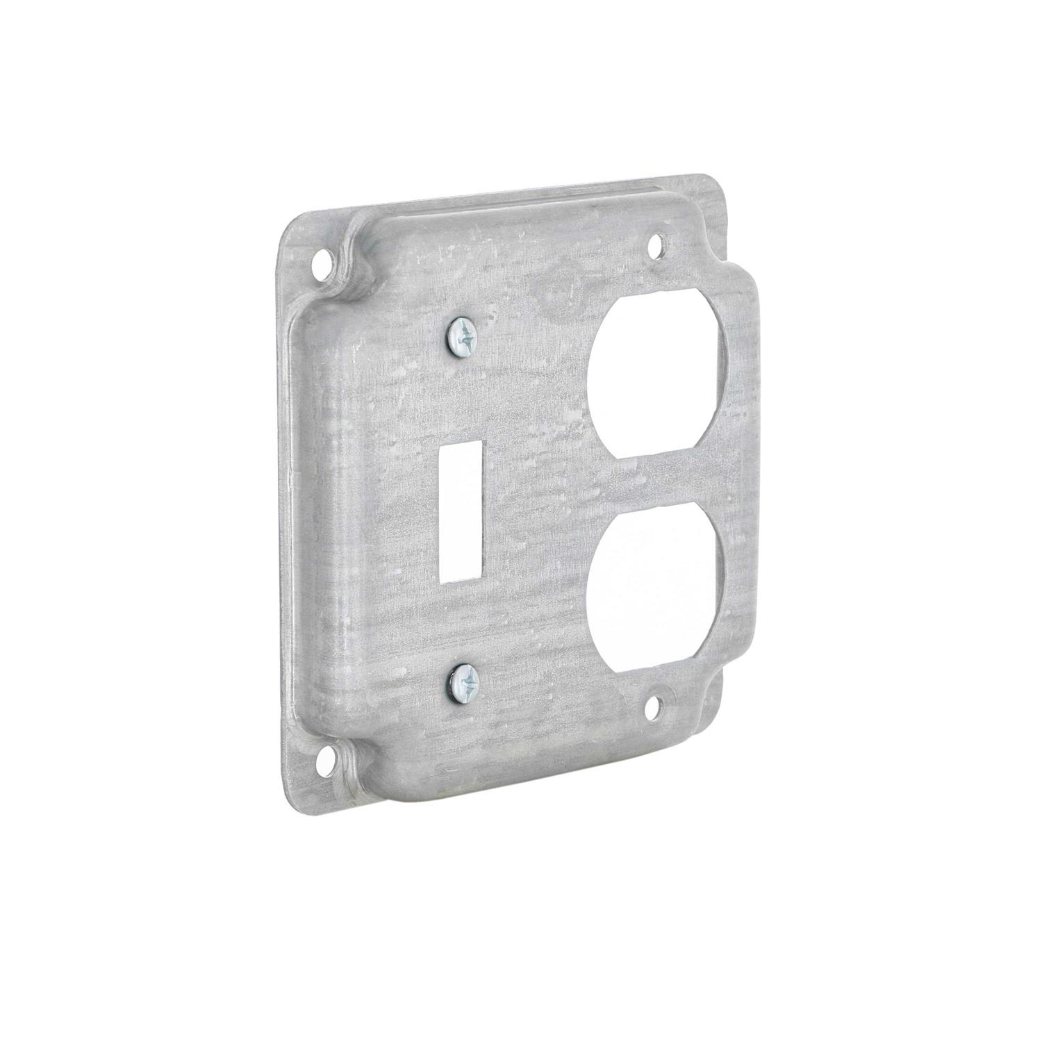 Raco 906C 4 inch Toggle/Duplex Square Box Cover - Image 5