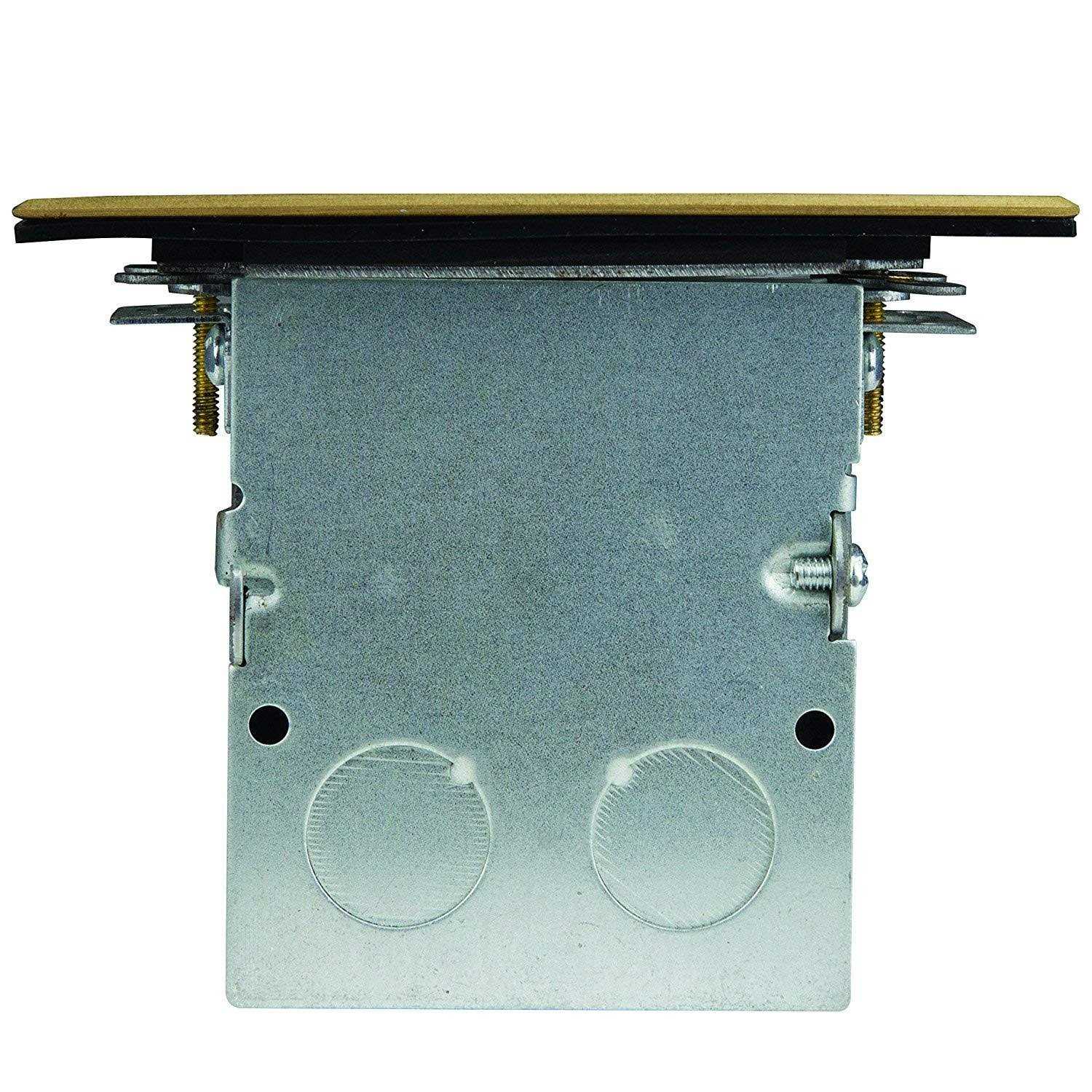 Enerlites 975506-C 1-Gang Floor Box Assembly with Duplex Tamper & Weather Resistant Receptacle - Image 5