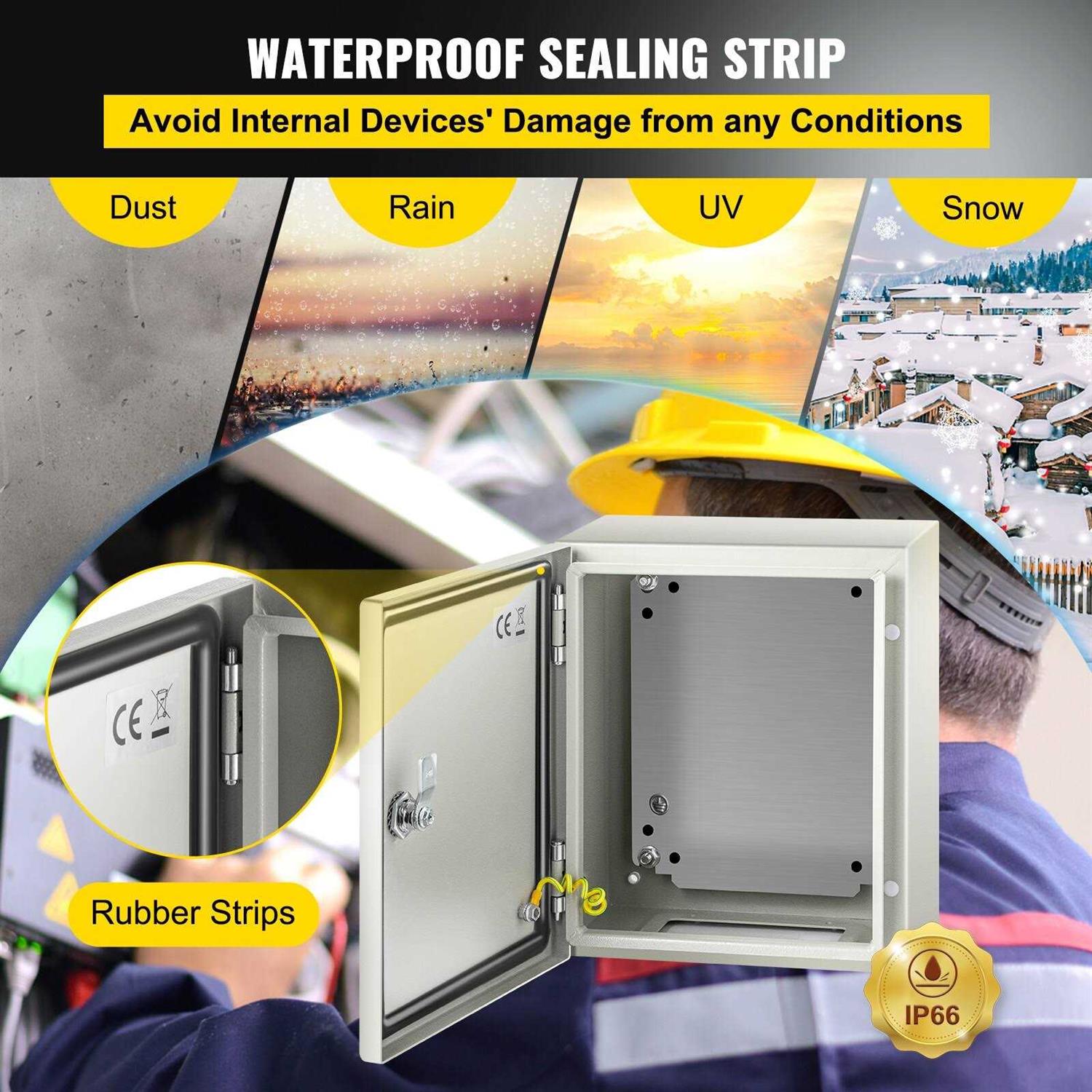 Vevor Steel Electrical Box 12 inchx inchx Electrical Enclosure Box - Image 4