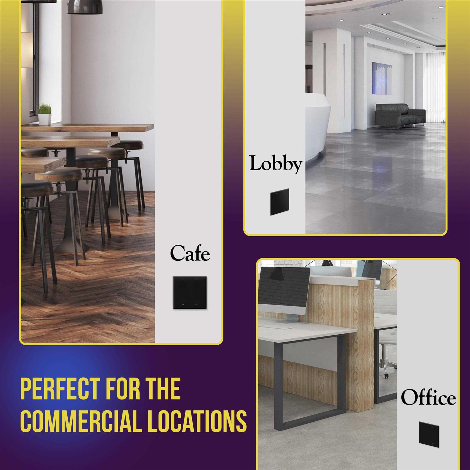 Enerlites 2-Gang Blank Wall Plate Cover 8802 - Image 2