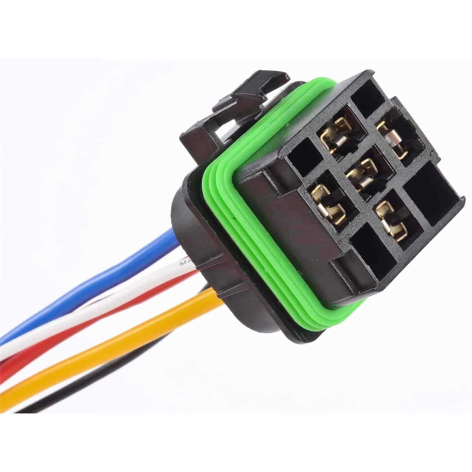 JEGS 10556 Waterproof Relay & Pigtail 30 Amp Sealed Connector 6 Long Wires on Pi - Image 3