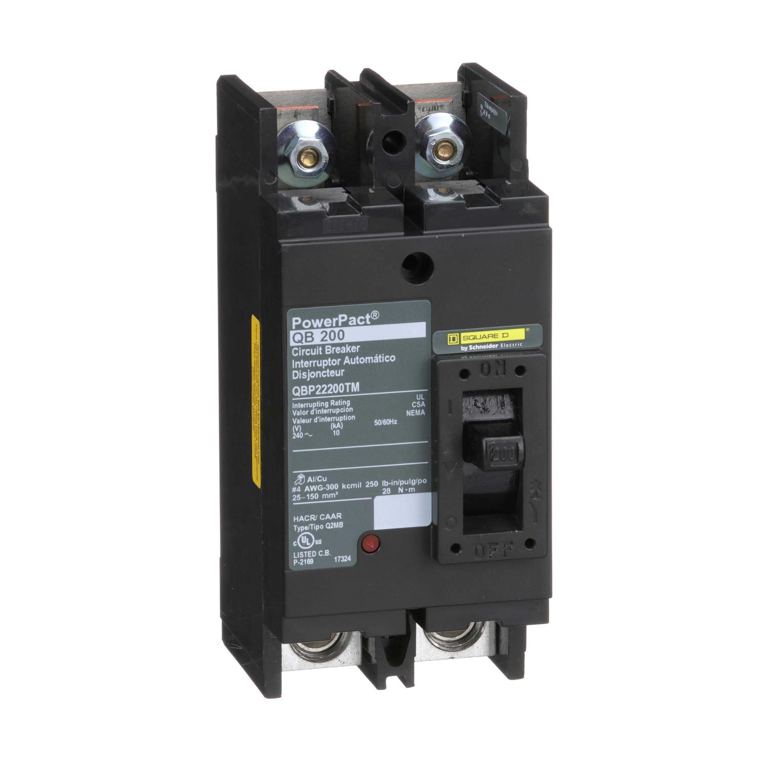 QBP22200TM Square D 200 Amp Molded Case Circuit Breaker