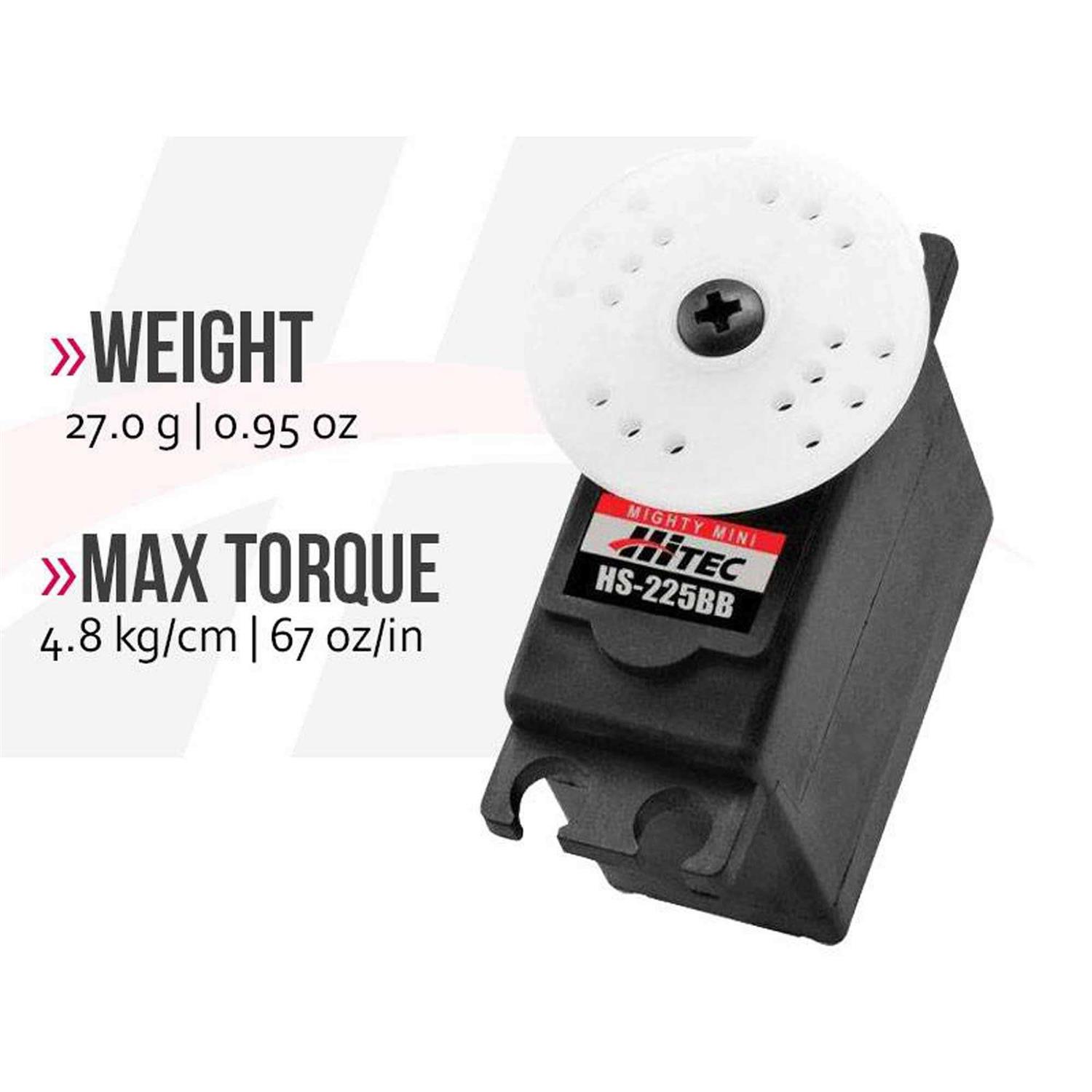 Hitec HS-225BB Mighty Mini Servo - Image 3