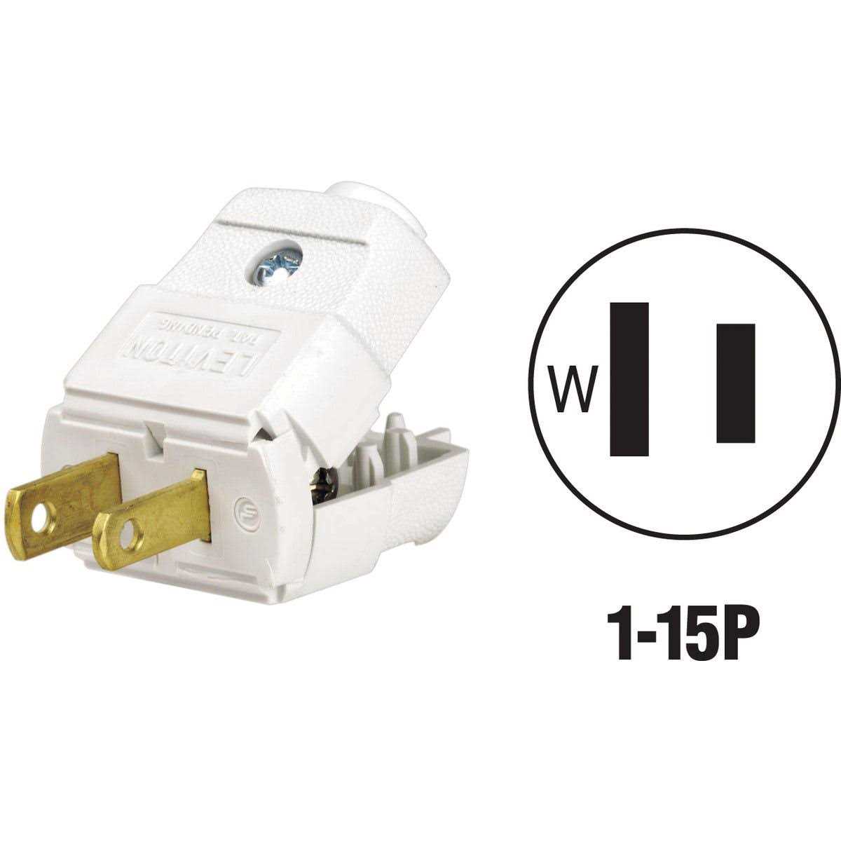 Leviton White Cord Plug C22-00101-0WP