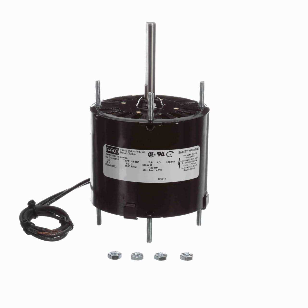 Fasco D132 3.3 Shaded Pole Open Motor - Image 4