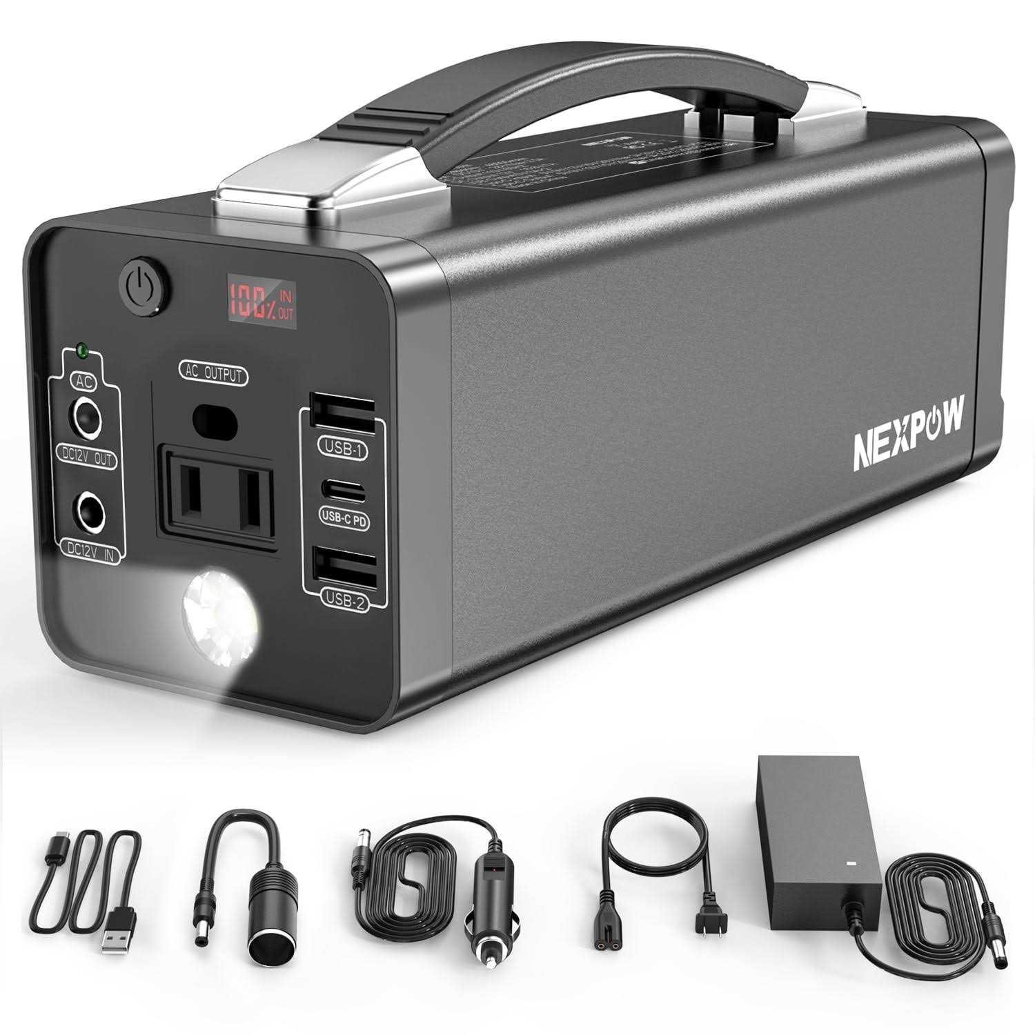 Nexpow Portable Power Station 178Wh Backup Lithium Battery