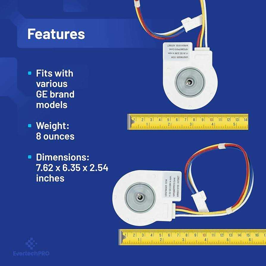 EvertechPRO Refrigerator Motor Dc Control Fan Replacement for GE WR60X10209 WR60X10065 WR60X10080 1195784 AH1483567 - Image 4