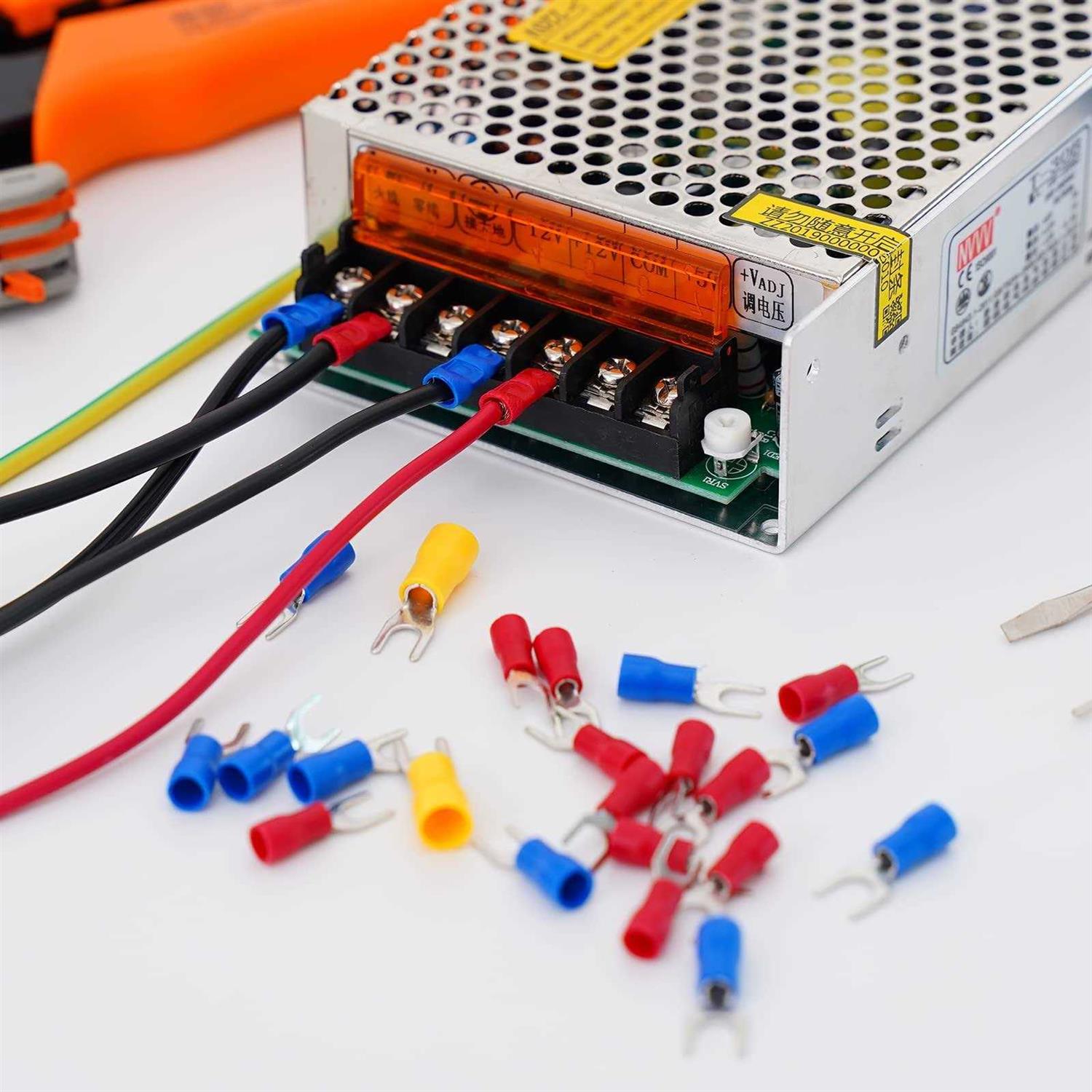 GUBCUB Terminal Block,2 Pack Circuits 20-30A 200v-450v Dual Row Screw Terminals Strip Heat Shrink Wire Connectors - Image 2