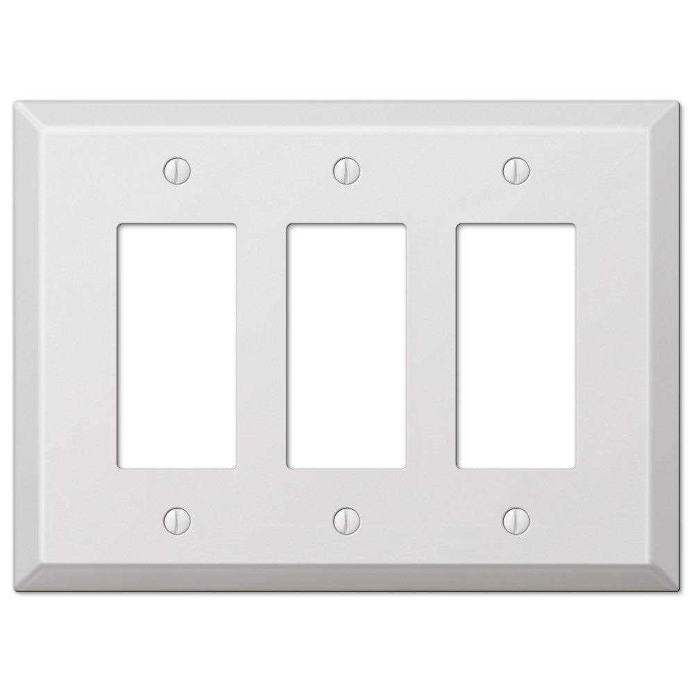 Amerelle 463RRRW Oversized Wallplate 3 Rocker