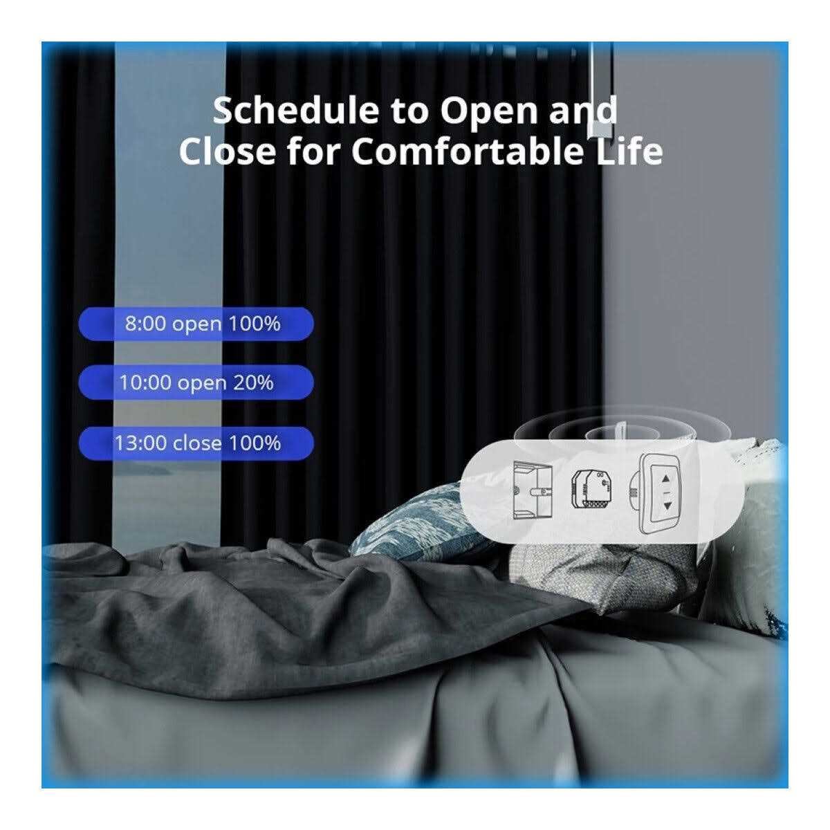 SONOFF WiFi Smart Curtain Switch with Power Metering Tuv Certified DualR3 Dual Relay DIY Curtain - Image 2