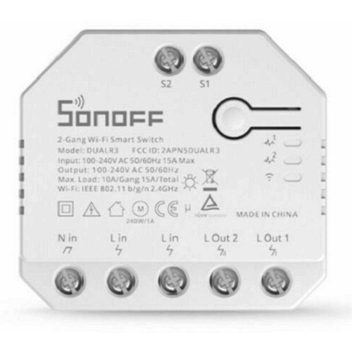 SONOFF WiFi Smart Curtain Switch with Power Metering Tuv Certified DualR3 Dual Relay DIY Curtain - Image 5