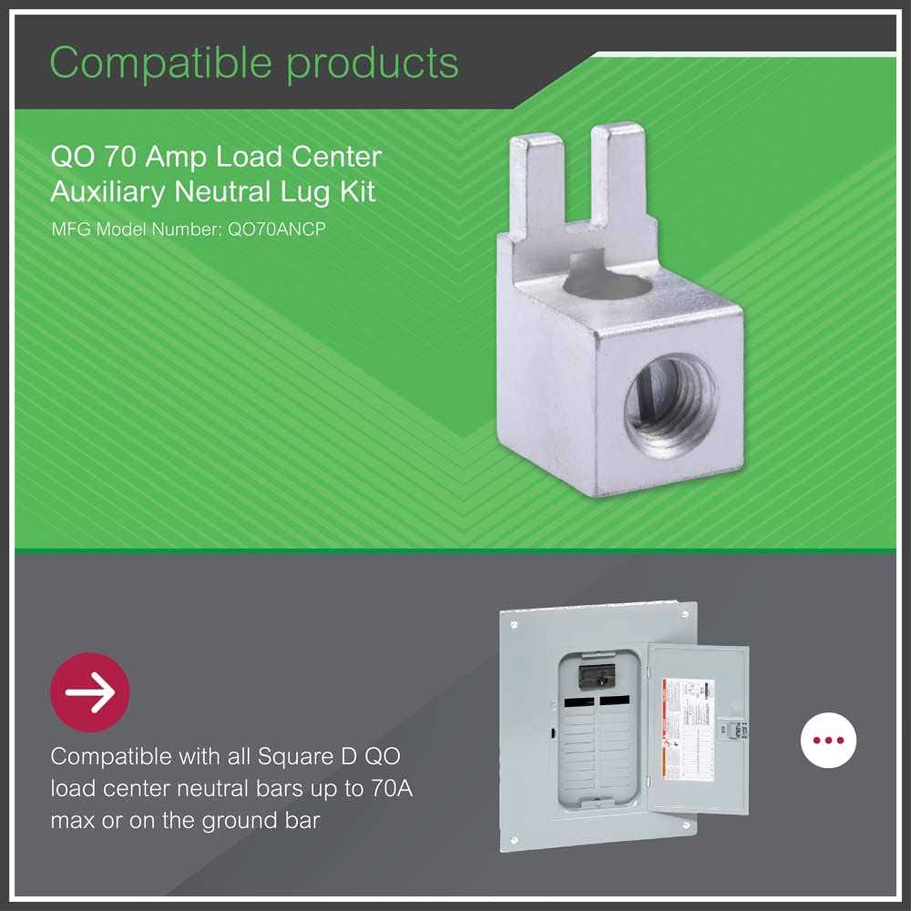 Square D QO70AN Neutral Lug Kit - Image 5