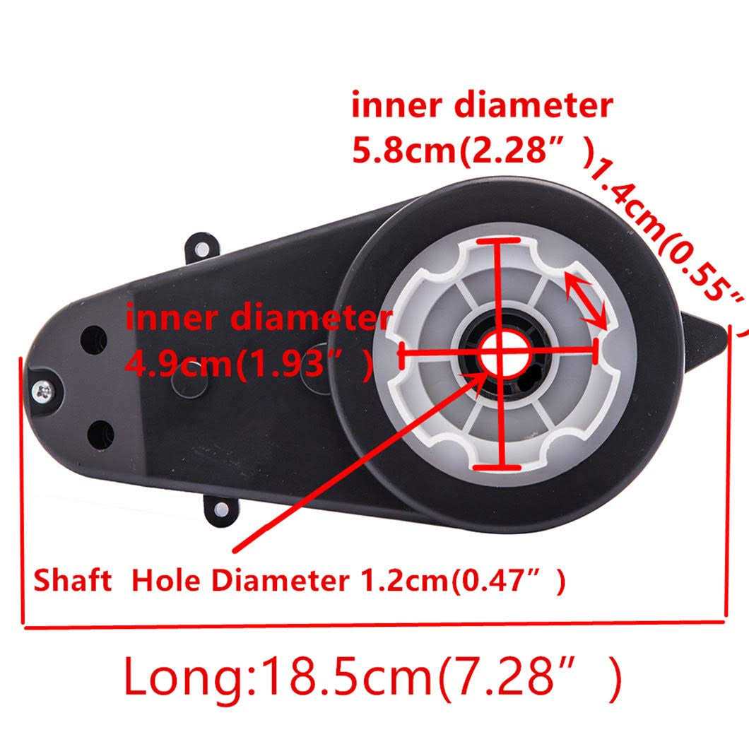 LKC shengdan 550 40000rpm Gearbox with 12V Motor,Electric Motor with Gear Box for Kids Electric Cars and Motorcycles High Speed Rs550 Drive Engine Match - Image 2