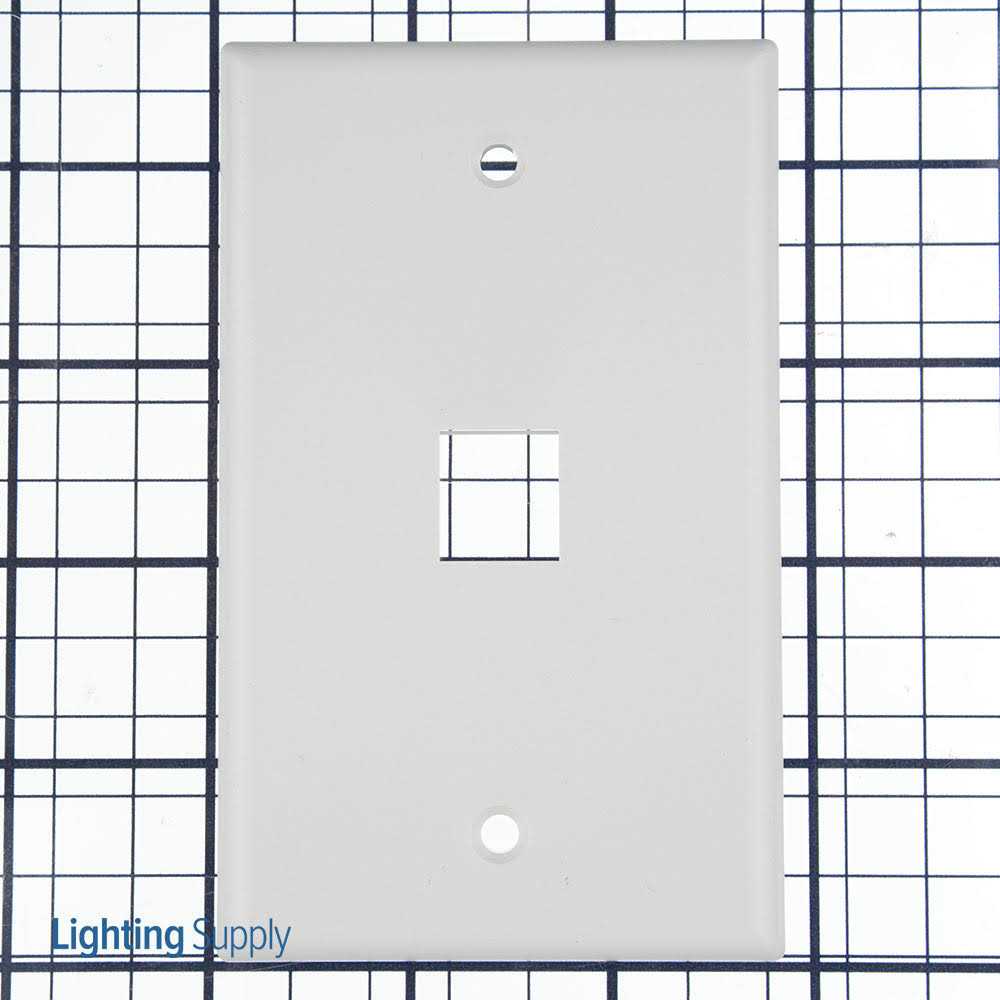 Leviton QuickPort Wallplate 1-Gang 41080-1WP - Image 5