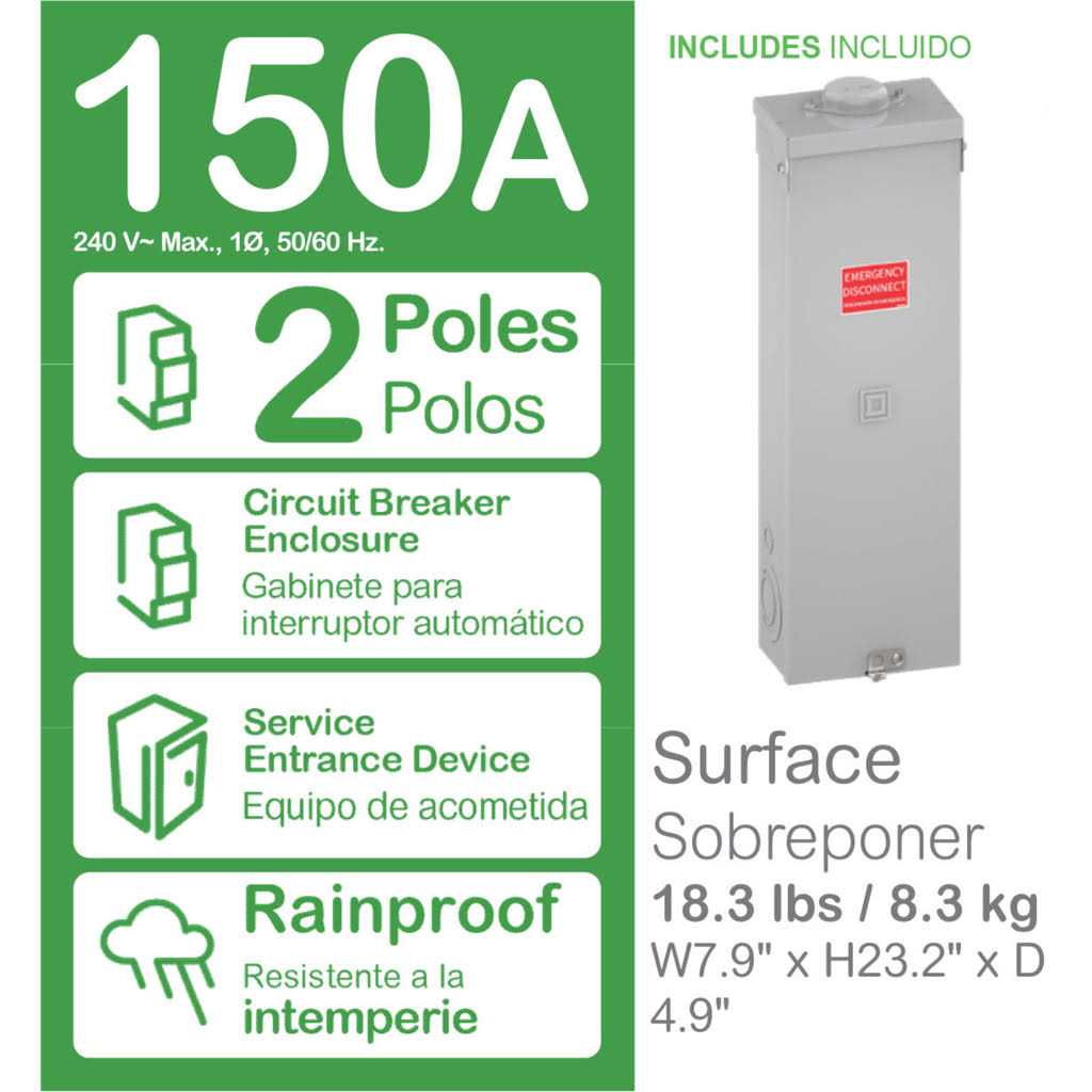 Square D q2150mrbe crcuit Breaker Enclosure - Image 3