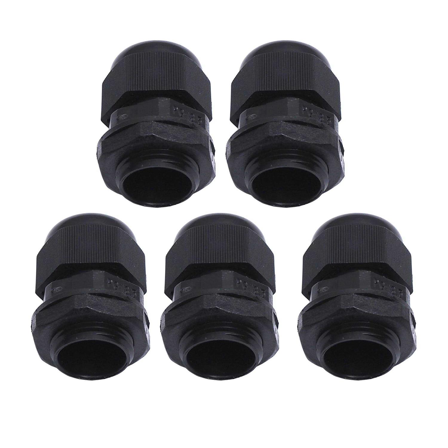 Conextlink 5pcs Waterproof IP68 Nylon Firewall Bushing Grommet Cable Gland - Image 3