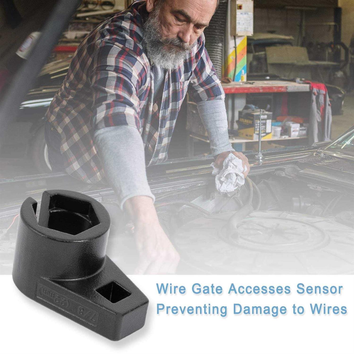 Aoerzn Premium Offset Oxygen Sensor Socket 3/8-Inch Drive 7/8-Inch - Image 2