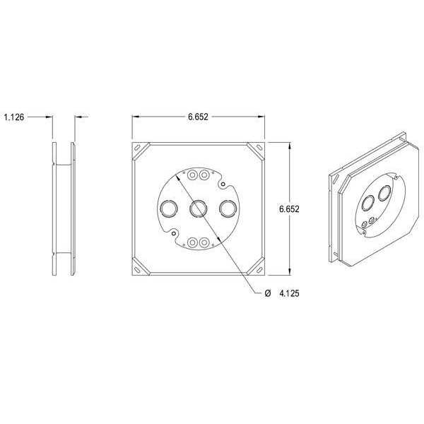 Arlington 8141F Siding Mounting Block - Image 3