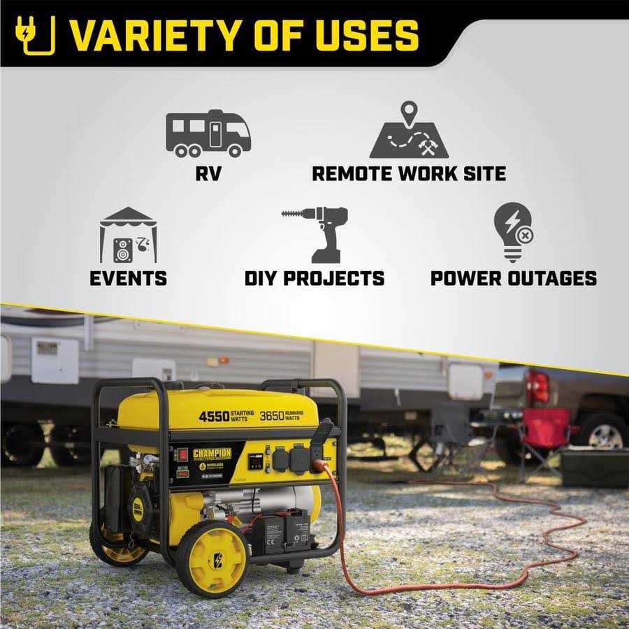 Champion 200971 3650 Watt Electric Start Portable Generator w/ RV Outlet & Wireless Remote - Image 3