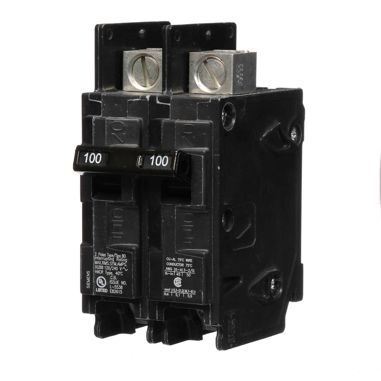 BQ2B100L Siemens Molded Case Circuit Breaker