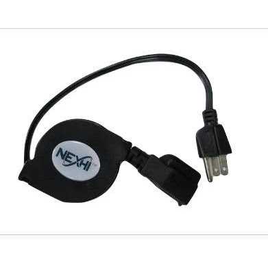 Nexhi Zip-PWR-EX1 Retractable AC Power Extension Cord