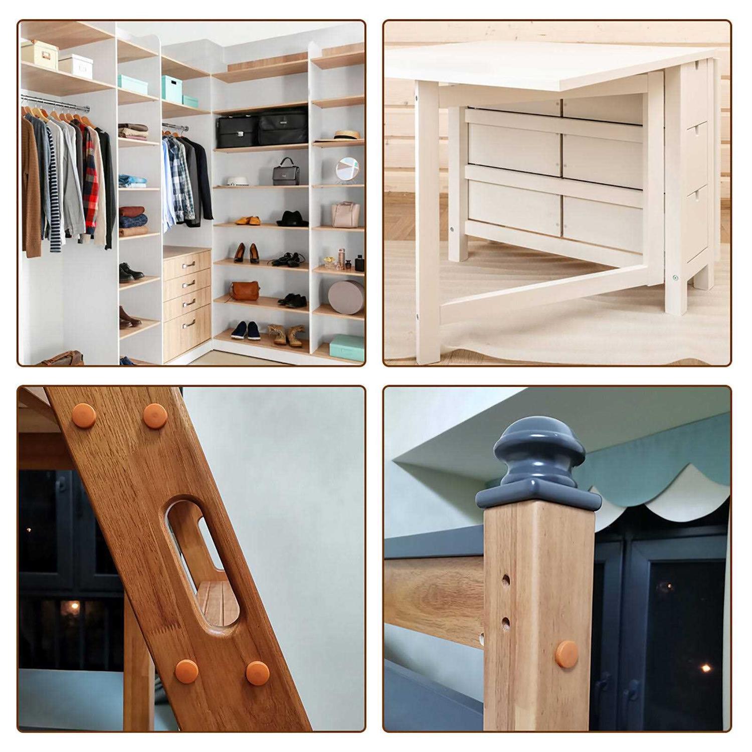 Uxcell Plastic Hole Plugs Panel Flush Type Knockout Locking Plugs - Image 2