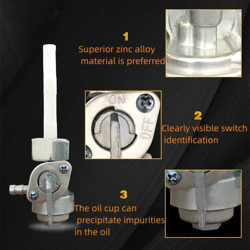Generator Petcock Fuel Tank Shut Off Valve for Predator Generator Fuel Valve Alton Etq Husky Homelite Powermax Gas Fuel Tank Switch 5.5-16HP 190F - Image 5