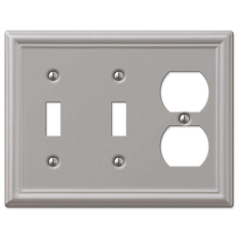 Amerelle 149TTDBN Chelsea Wallplate 2 Toggle / 1 Duplex