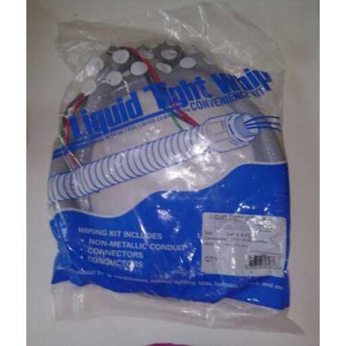 Sealproof Power Whip Assembly, 3/4-Inch x 6 Ft Nonmetallic Liquid Tight Flexible Electrical Conduit and 8 Gauge Wire Single Phase Preassembled A/C - Image 3