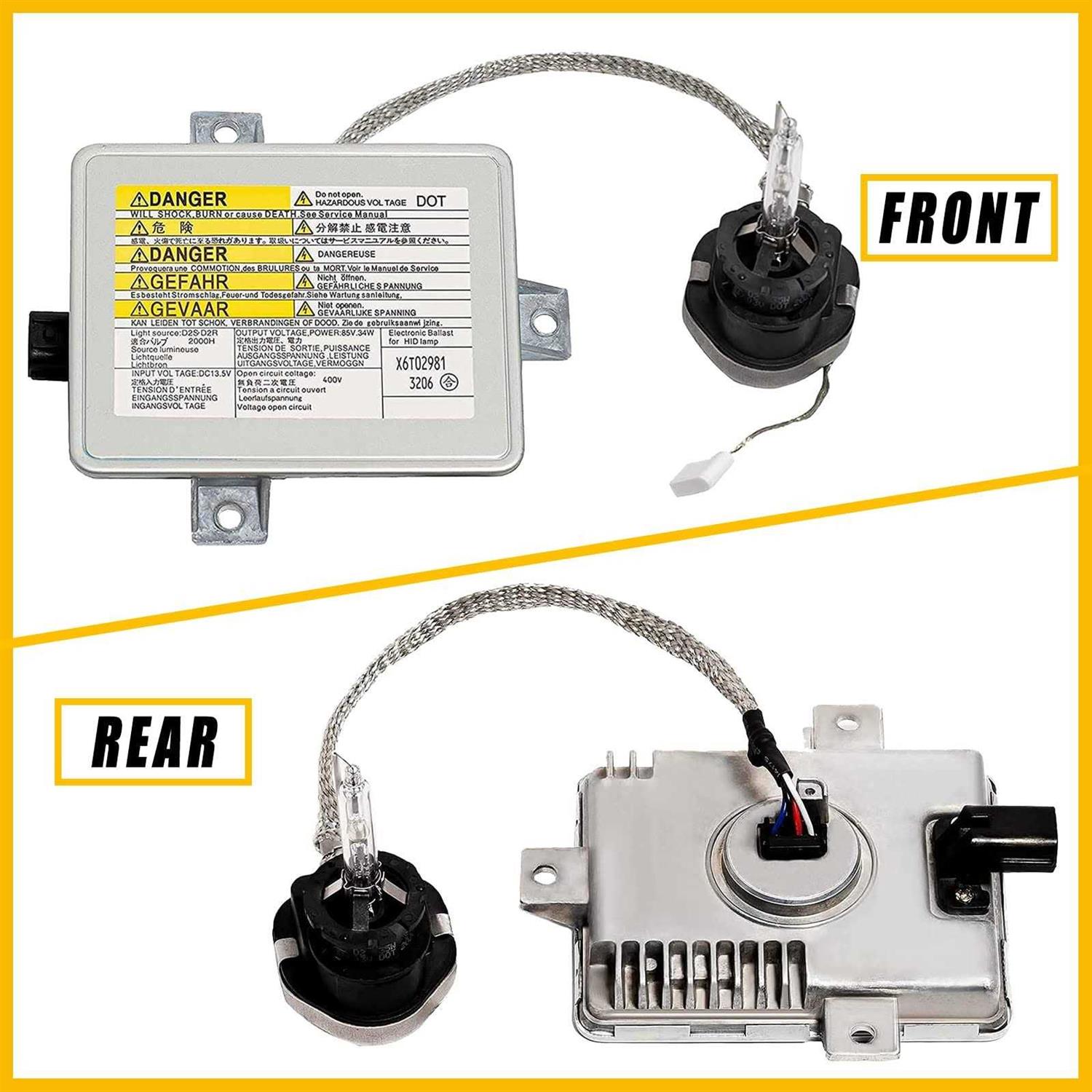 Boine Xenon HID Headlight Ballast with Igniter D2S Bulb Assembly Module Compatible with 2002-2005 Acura TL/TSX/TL Type-S - Image 2