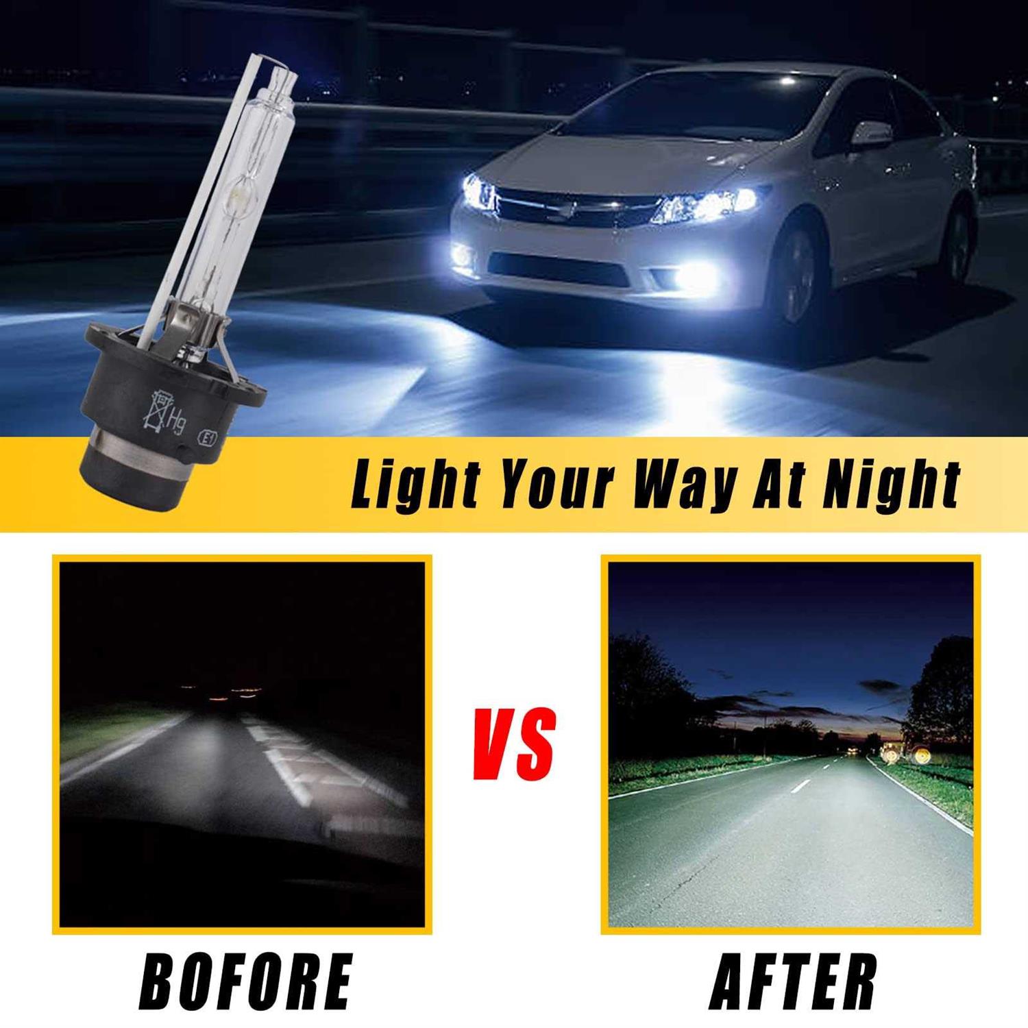 Boine Xenon HID Headlight Ballast with Igniter D2S Bulb Assembly Module Compatible with 2002-2005 Acura TL/TSX/TL Type-S - Image 4