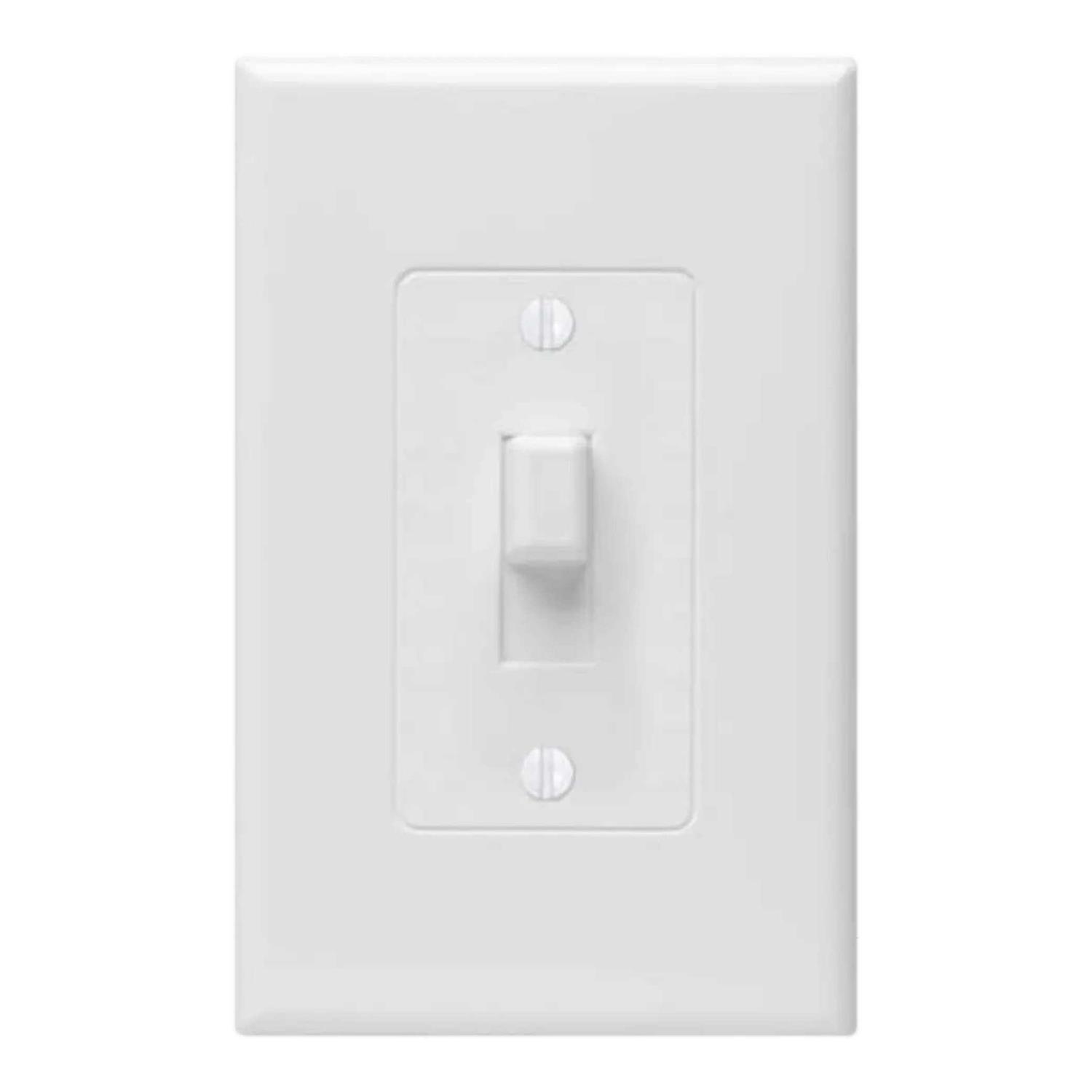 Taymac Revive 1-Gang White Toggle Midsize Wall Plate 2670W