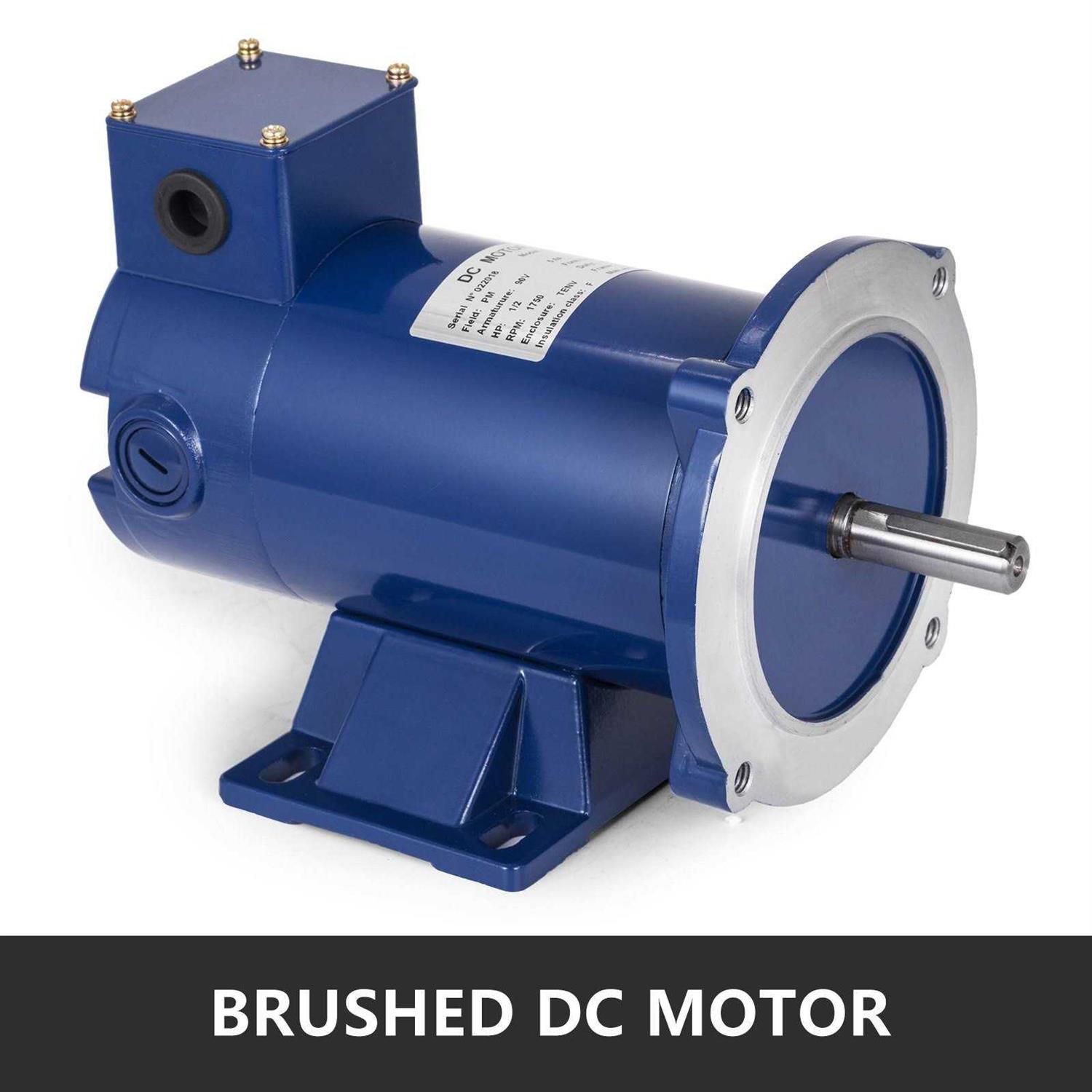 VEVOR Dc Motor 1/2HP 56c Frame 90v/1750rpm Tenv Magnet Durable Equipment Continuous - Image 2