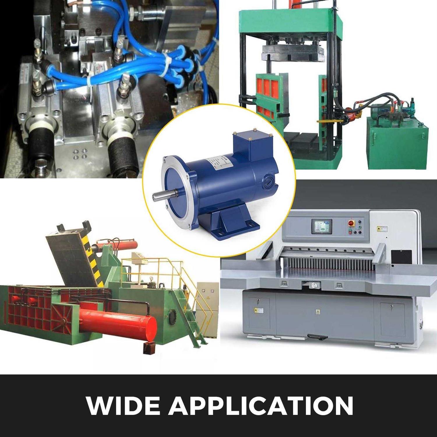 VEVOR Dc Motor 1/2HP 56c Frame 90v/1750rpm Tenv Magnet Durable Equipment Continuous - Image 3