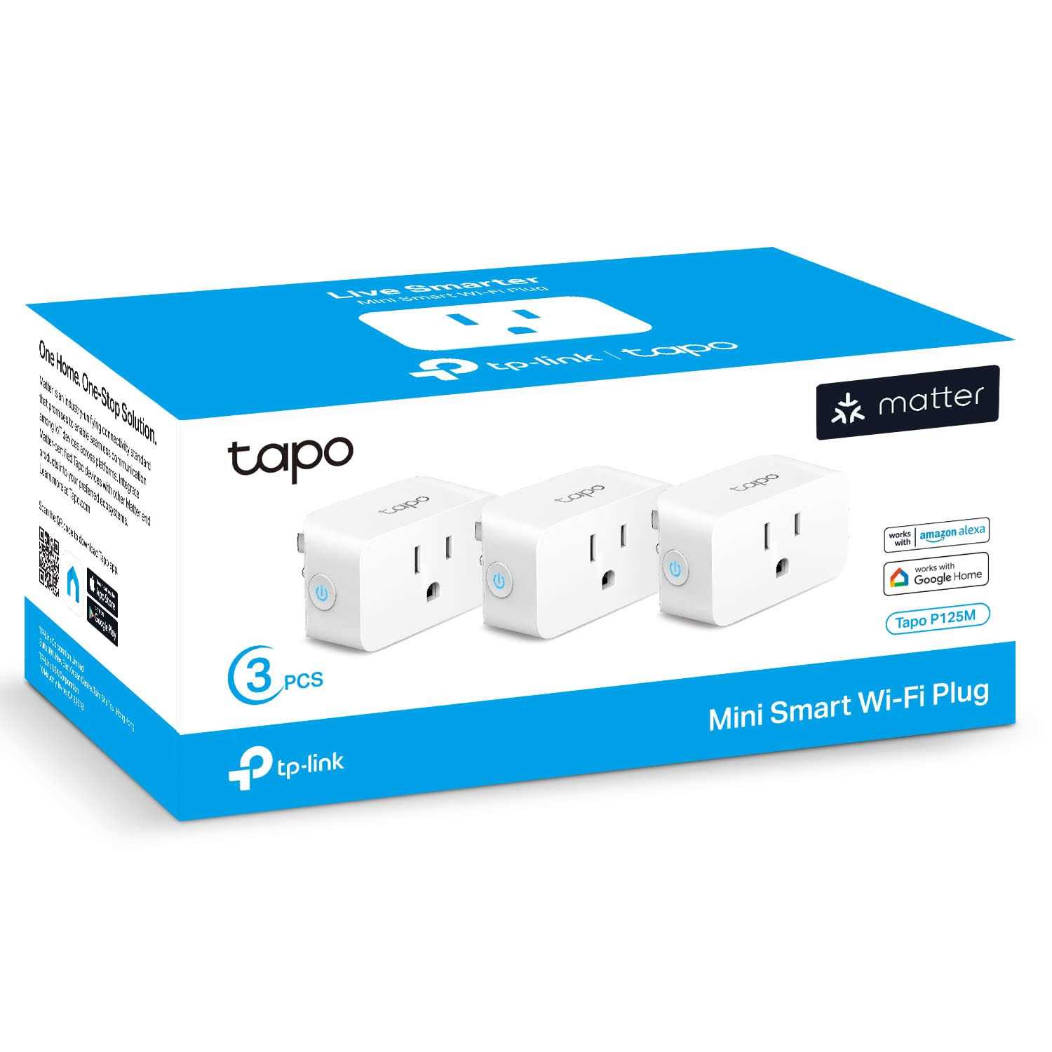 TP-Link Tapo P125M Mini Smart Wi-Fi Plug Matter