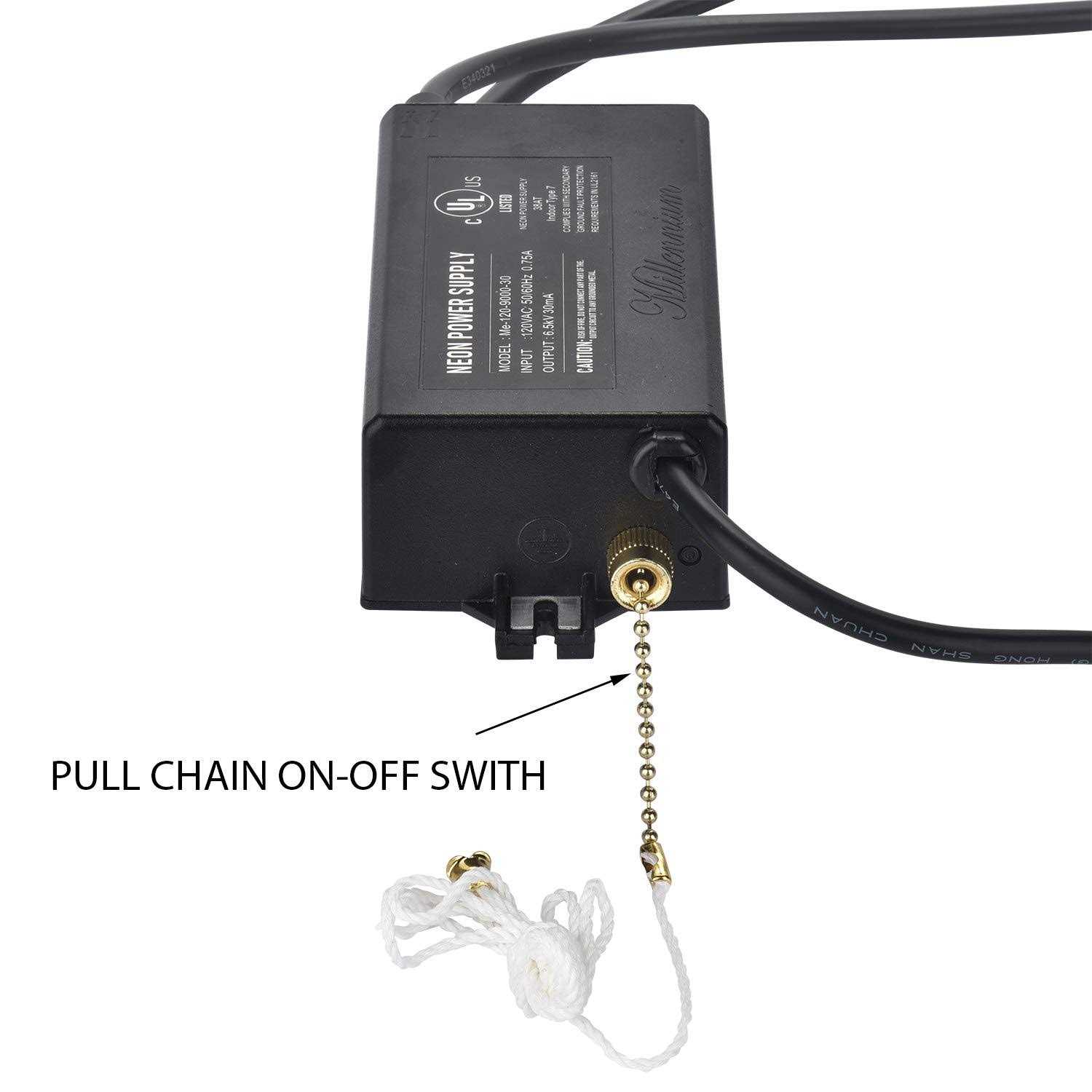 UL 6.5KV Neon Sign Transformer for Neon Signs Light Power Supply 120V AC 50/60Hz - Image 4